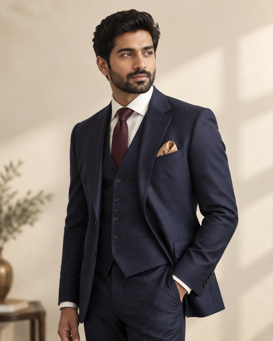 Western — groom dressing